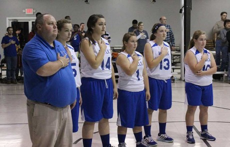 standing for the anthem before the game
